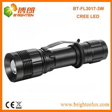 OEM Factory Supply High Bright Cree XPE 3Watt Aluminum Housing rechargeable led torch light